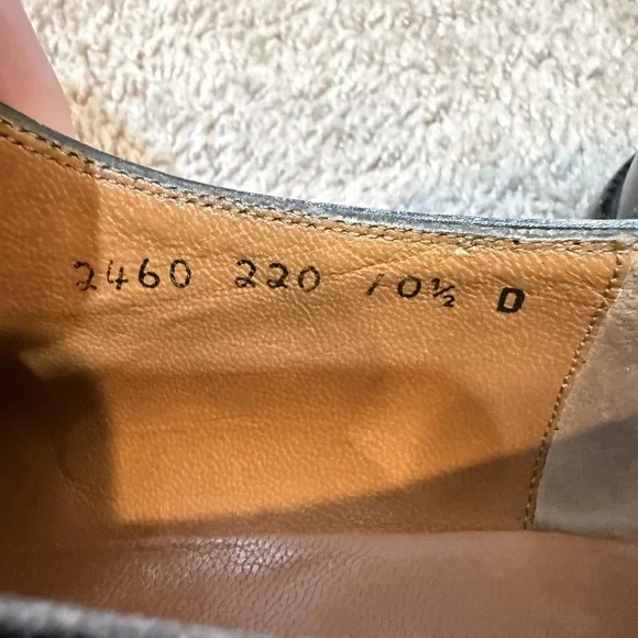 Salvatore Ferragamo Studio Shoes Mens Size 10.5 Black Cap Toe Oxford Italy - Picture 7 of 10